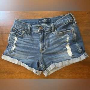 Hollister Women's Blue Denim Shorts